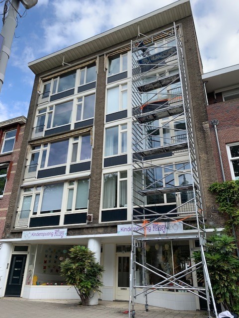 Project schilderwerk in Amsterdam Oost.